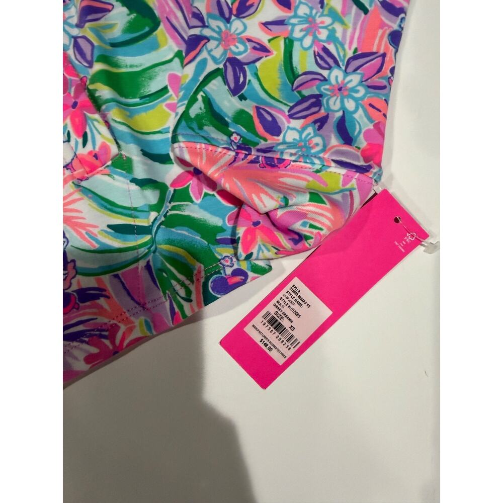 Lilly Pulitzer Disney Dreamin 3/4 Zip Jacket Pink Longsleeve EXTRA SMALL XS NWT - Picture 5 of 6